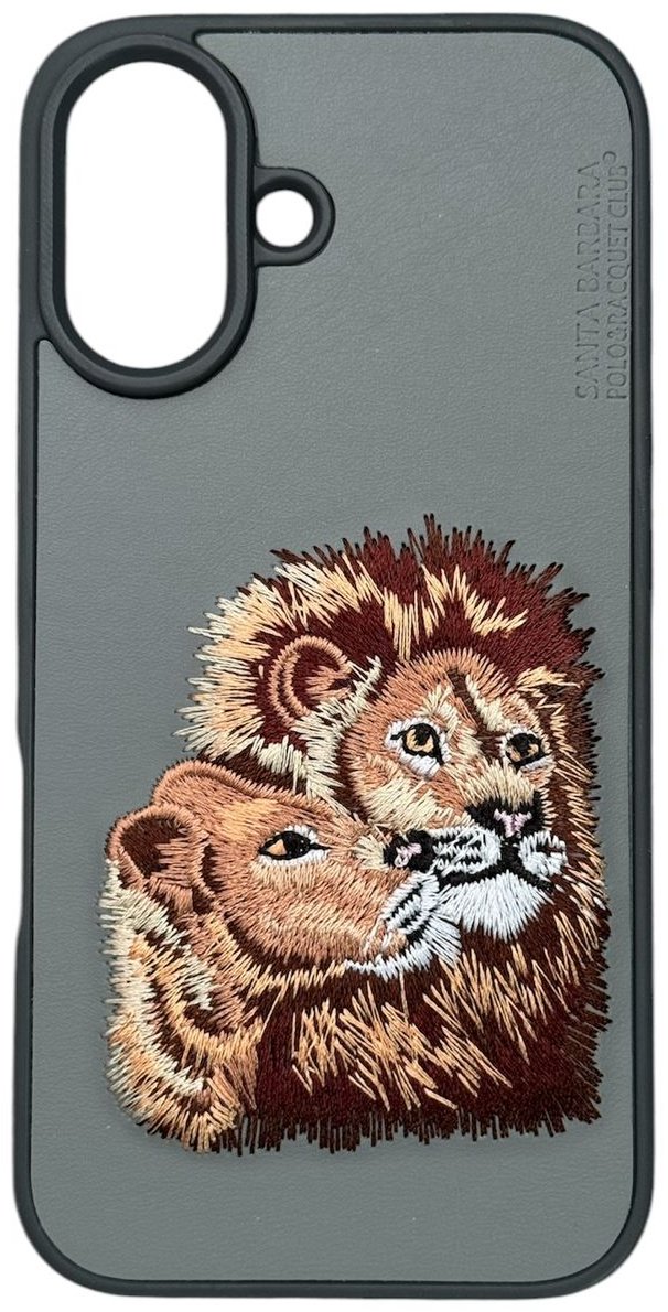 Чехол Santa Barbara Polo & Racquet Club для Apple iPhone 16 серый купить,1270