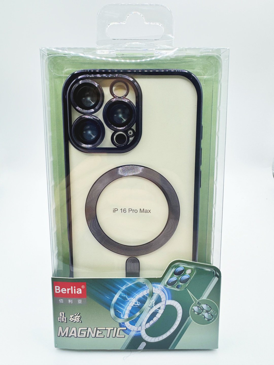 Чехол BERLIA для Apple iPhone 16 Pro Max черный - ForteMarket Чехол BERLIA для Apple iPhone 16 Pro Max черный купить,968