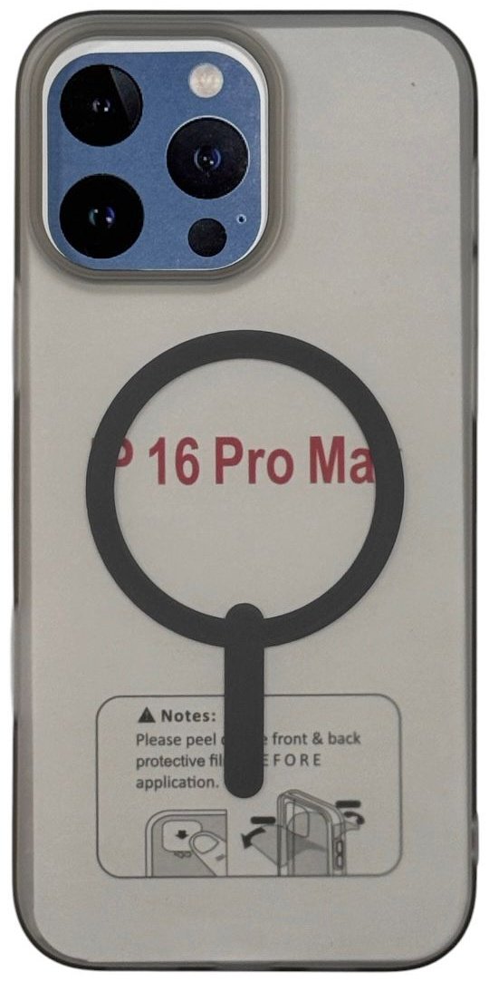 Чехол для Apple iPhone 16 Pro Max серый купить,1500