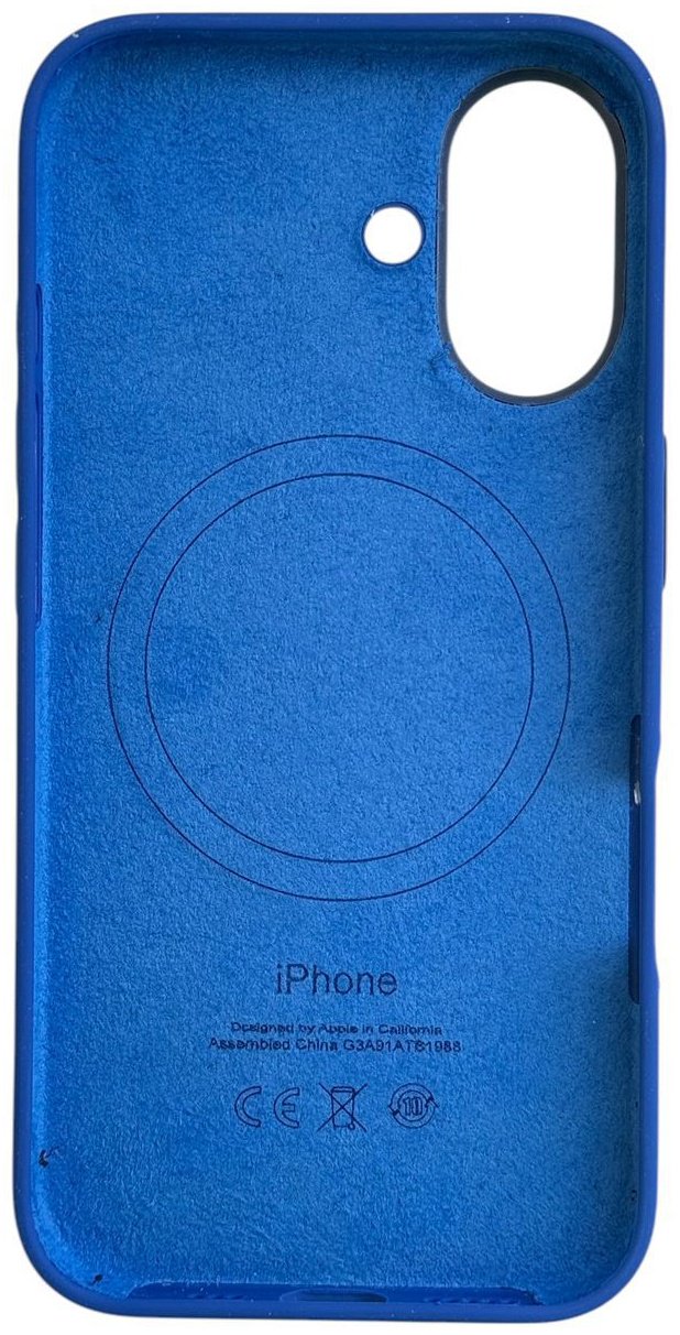 Чехол для Apple iPhone 16 синий купить,4992