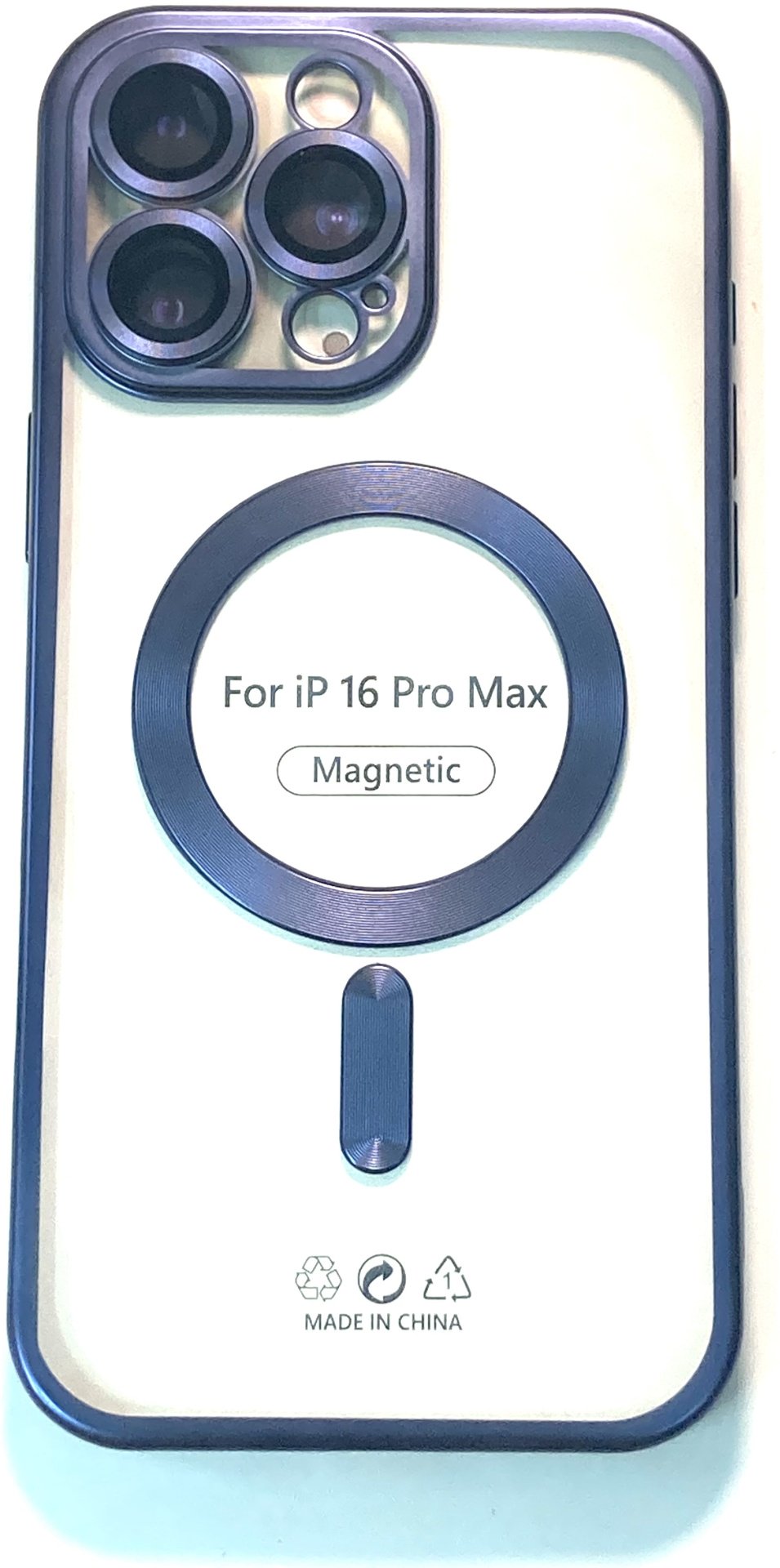 Чехол для Apple iPhone 16 Pro Max синий купить,920