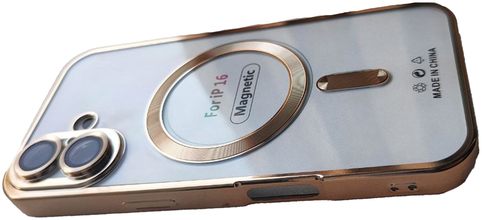 Чехол для Apple iPhone 16 золотой купить,782
