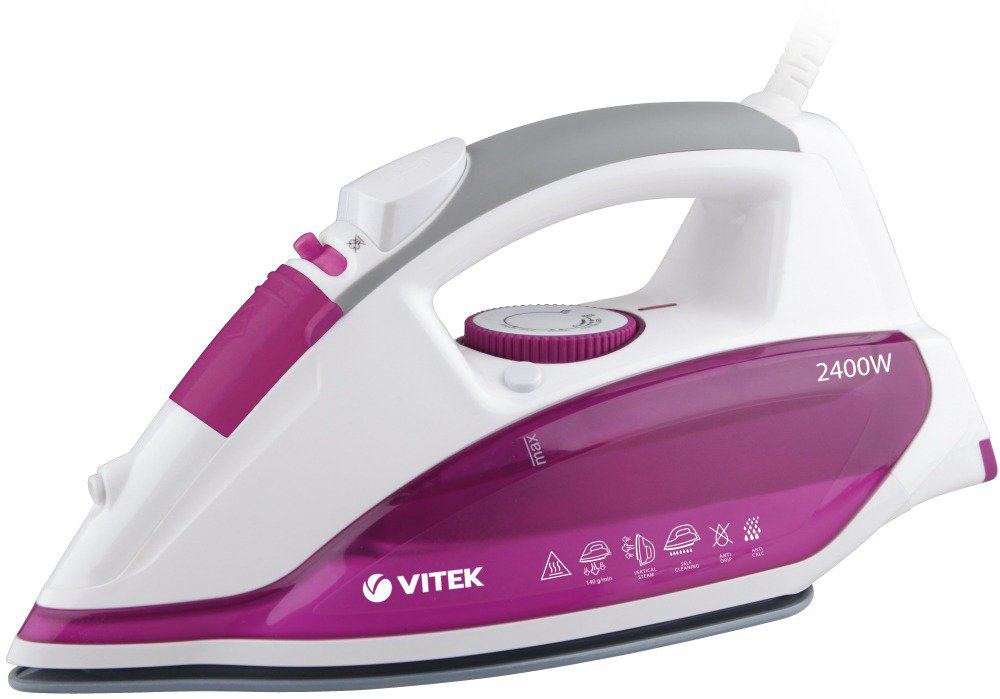 Утюг Vitek VT-1262 розовый купить,NaN