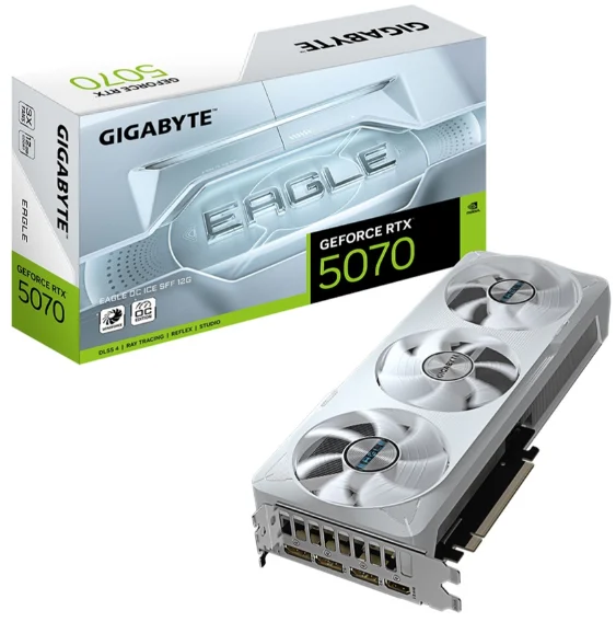Видеокарта GIGABYTE RTX5070 EAGLE OC ICE GV-N5070EAGLEOC ICE-12GD 12 Гб