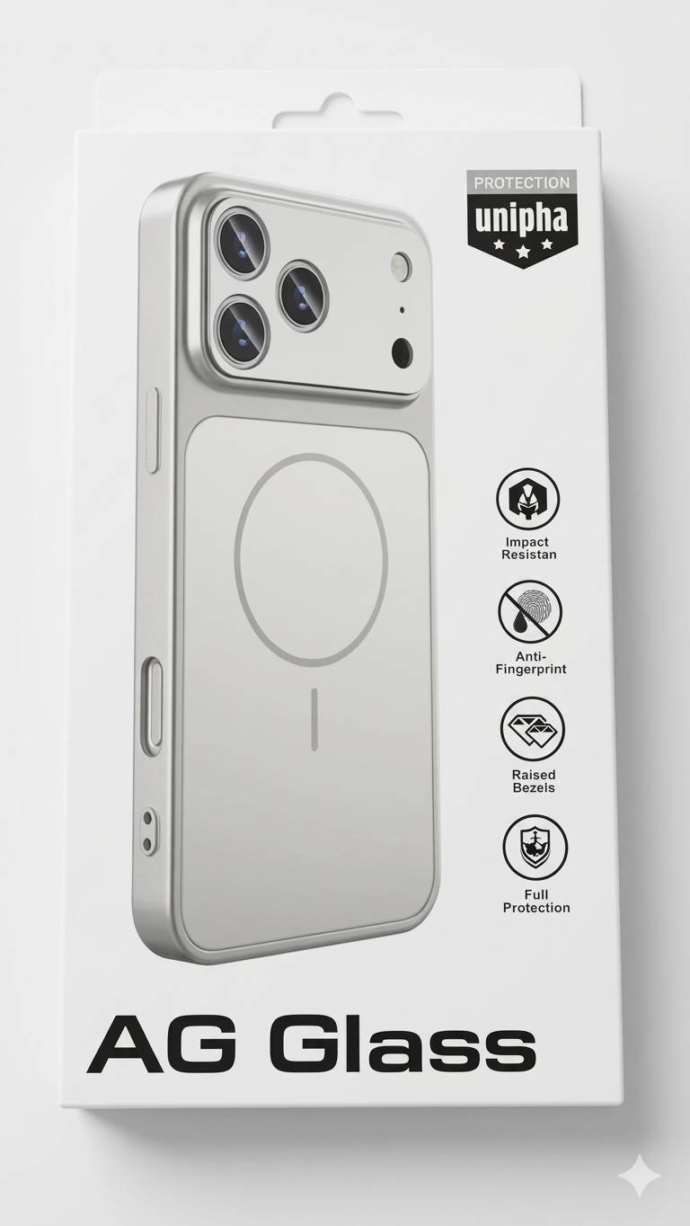 Чехол AG-GLASS для Apple iPhone 16 серый купить,1500