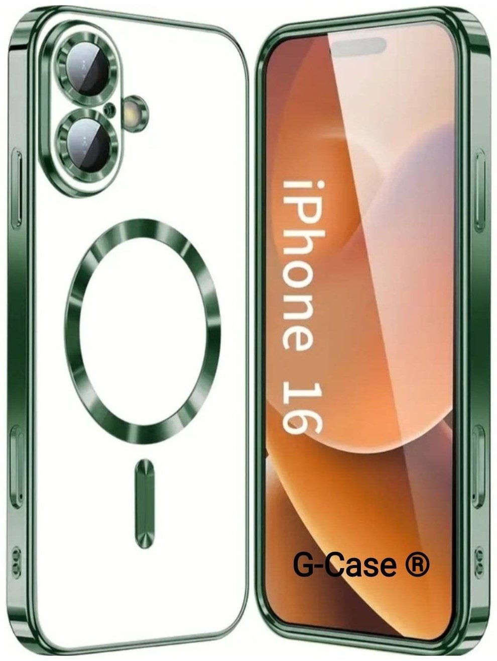 Чехол G-Case для Apple iPhone 16 зеленый купить,904