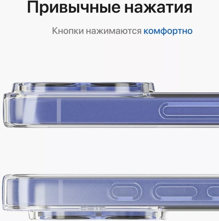 Чехол для Apple iPhone 16 прозрачный - ForteMarket Чехол для Apple iPhone 16 прозрачный купить,484