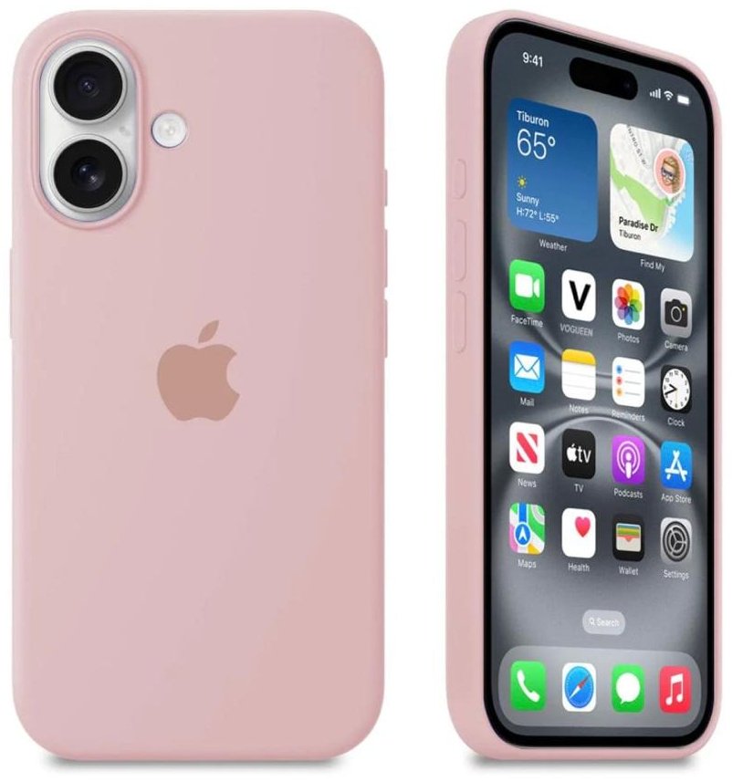 Чехол для Apple iPhone 16 розовый купить,899