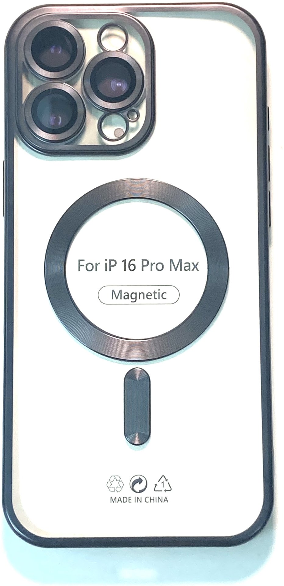 Чехол для Apple iPhone 16 Pro Max черный купить,970