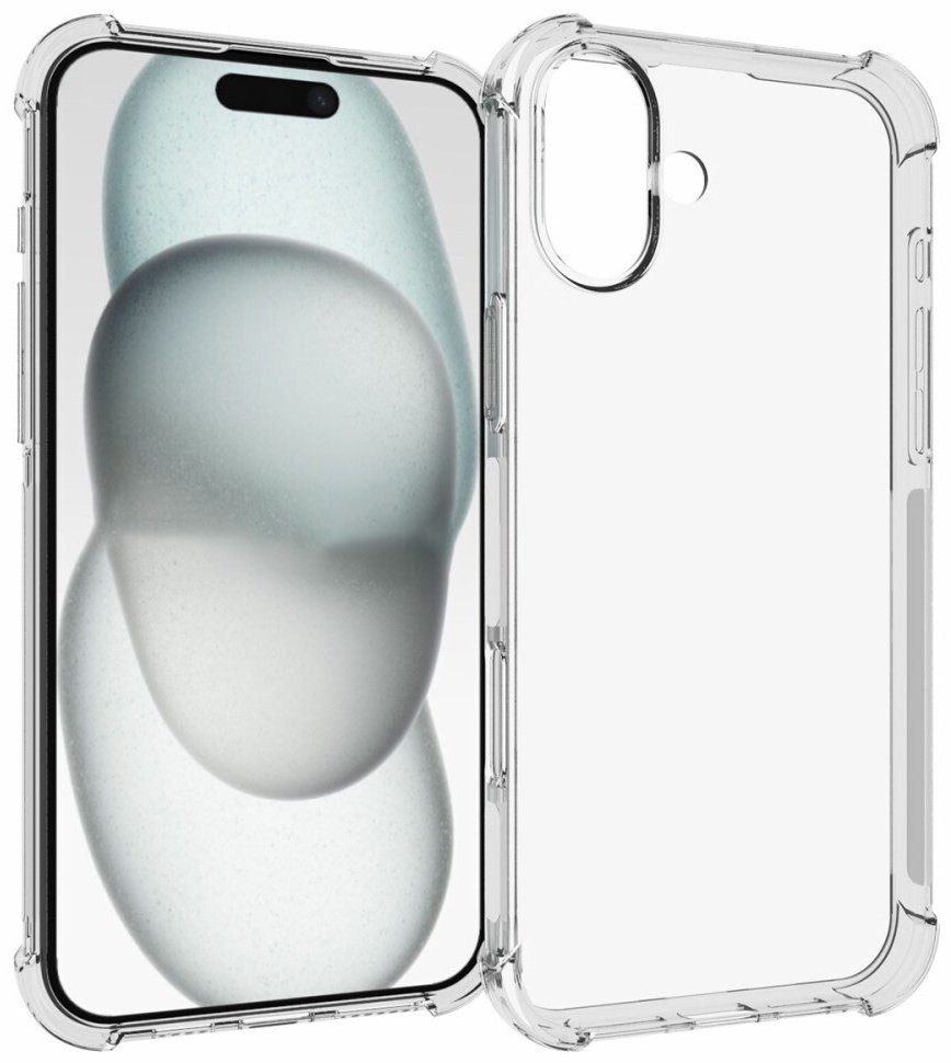 Чехол Accessories для Apple iPhone 16 прозрачный - ForteMarket Чехол Accessories для Apple iPhone 16 прозрачный купить,270