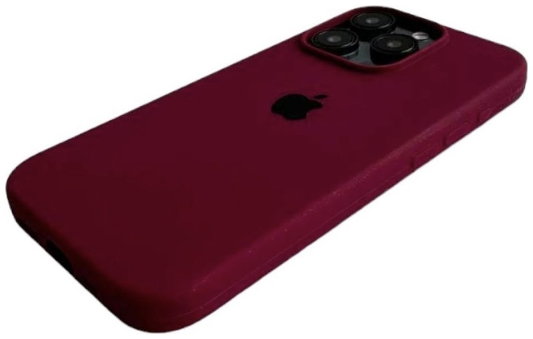 Чехол для Apple iPhone 16 Pro Max бордовый купить,470