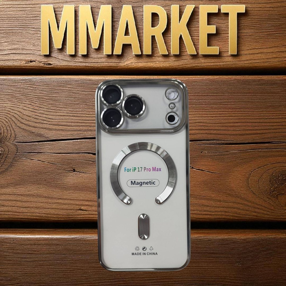 Чехол MMARKET для Apple iPhone 17 Pro Max серебристый купить,770