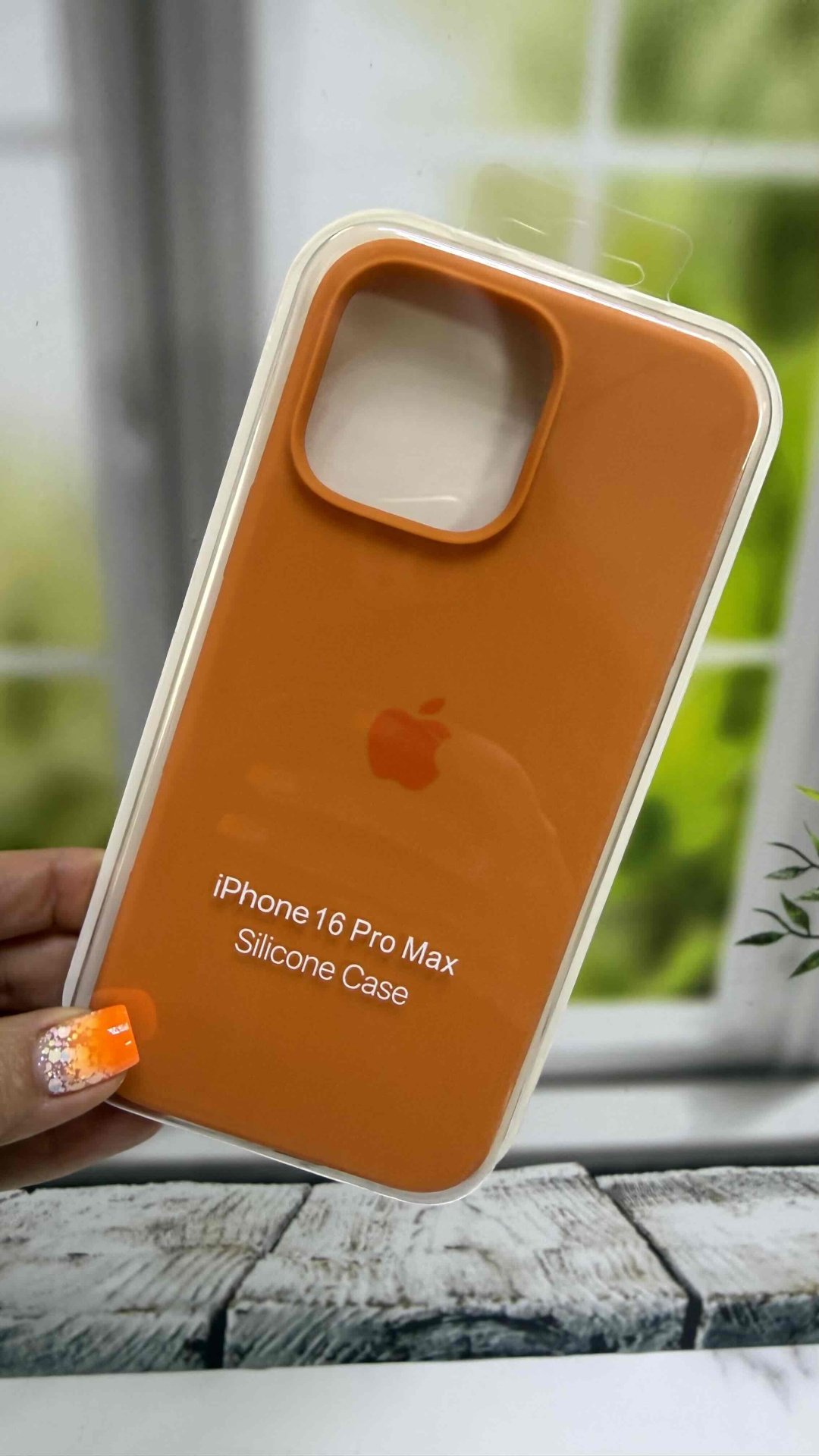 Чехол для Apple iPhone 16 Pro Max оранжевый купить,970