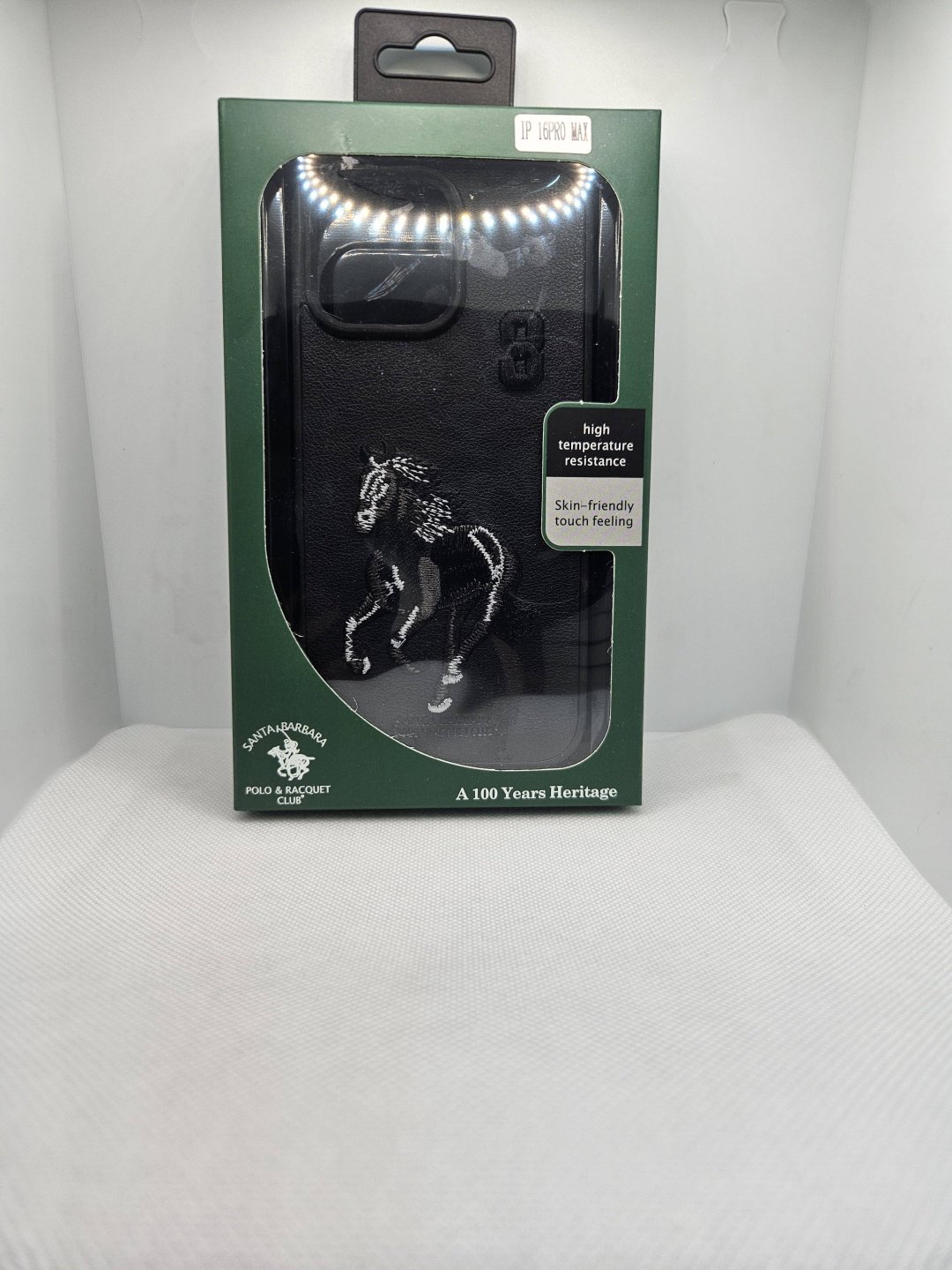 Чехол Santa Barbara Polo & Racquet Club для Apple iPhone 16 Pro Max черный купить,2336