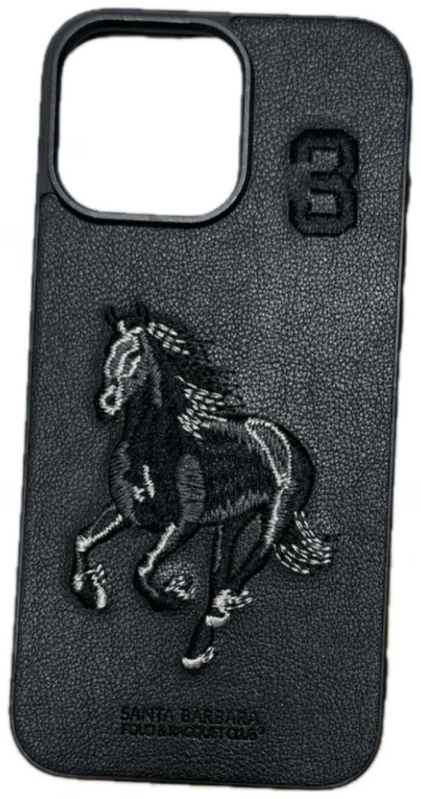 Чехол Santa Barbara Polo & Racquet Club для Apple iPhone 16 Pro черный купить,2570