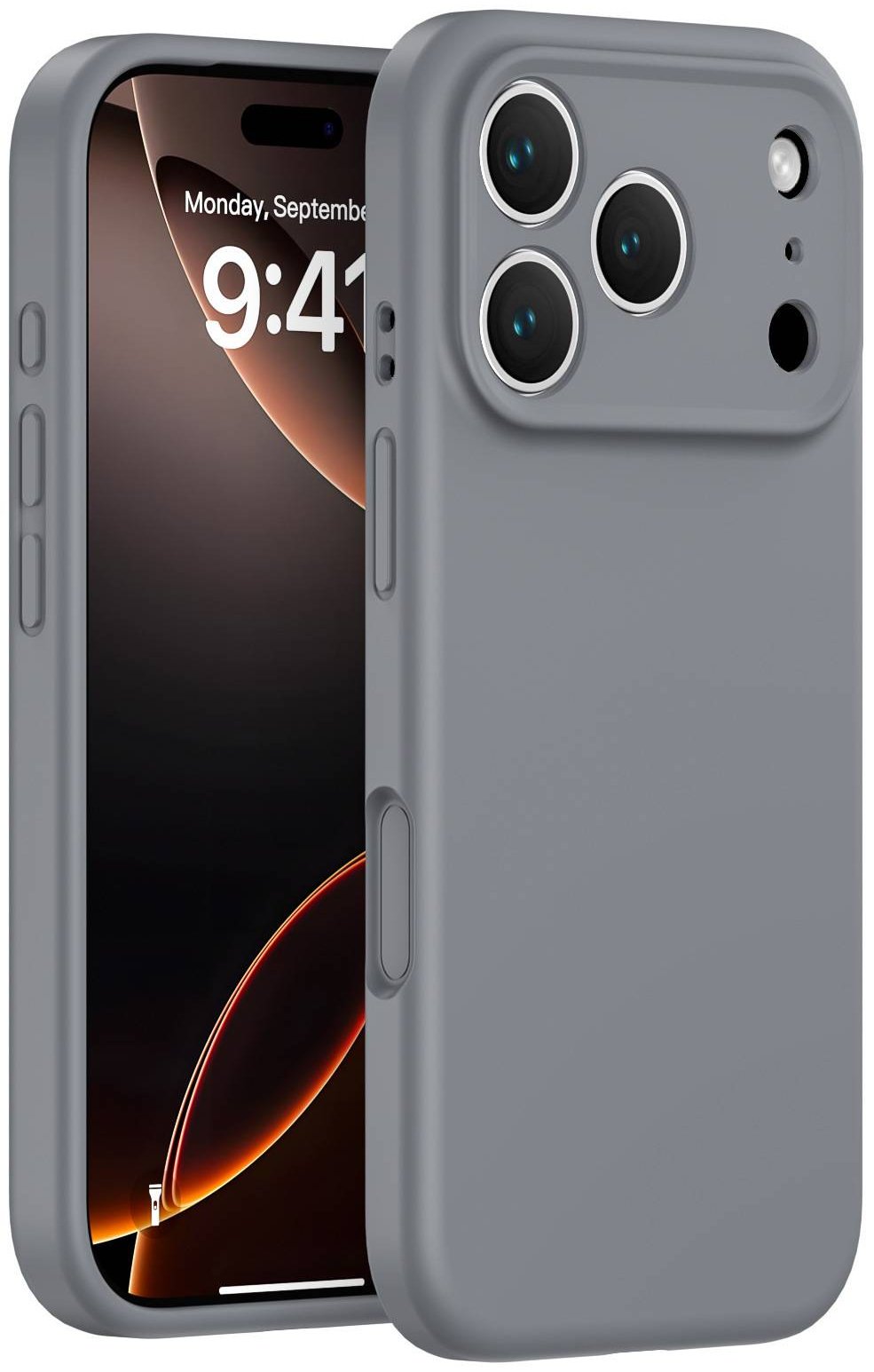 Чехол для Apple iPhone 17, iPhone 17 Pro Max, iPhone 17 Pro серый купить,826