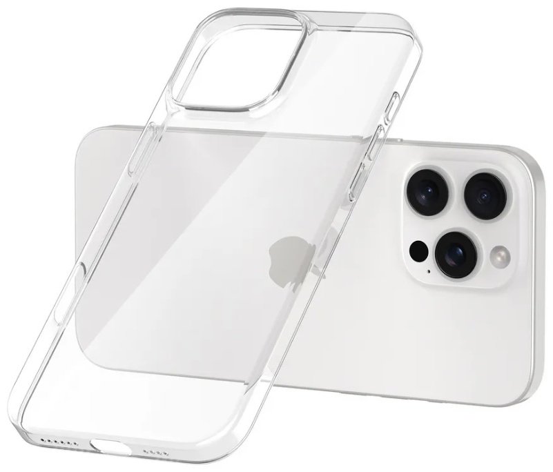 Чехол для Apple iPhone 16 Pro прозрачный