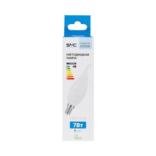 Лампа светодиодная SVC LED CB35-7W-E14-6500K холодная