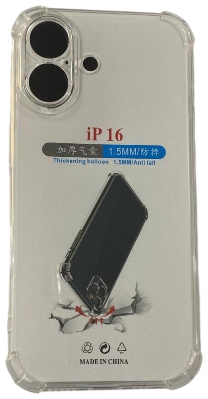 Чехол EMY для Apple iPhone 16 прозрачный - ForteMarket Чехол EMY для Apple iPhone 16 прозрачный купить,152
