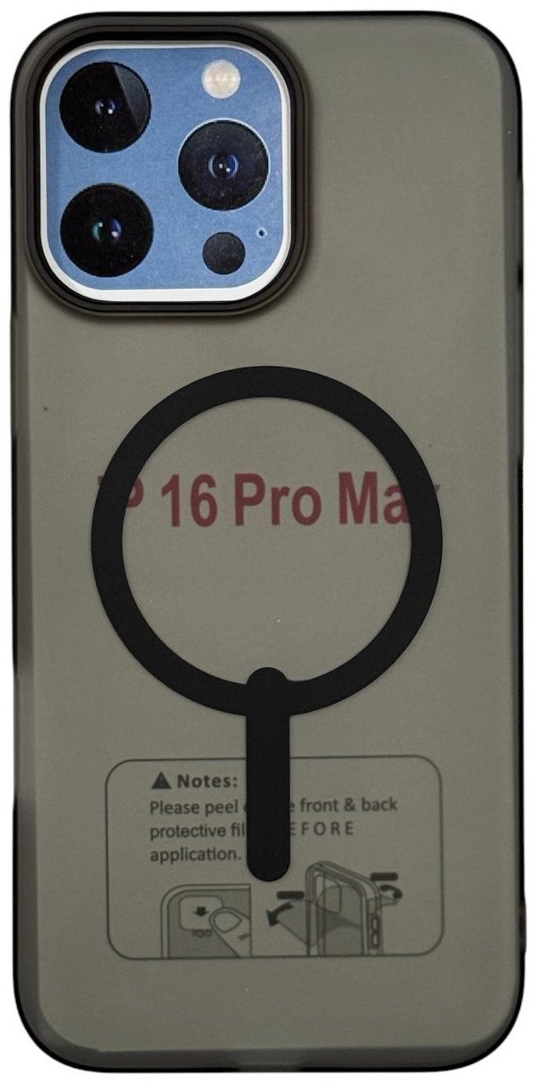 Чехол для Apple iPhone 16 Pro Max черный купить,1500