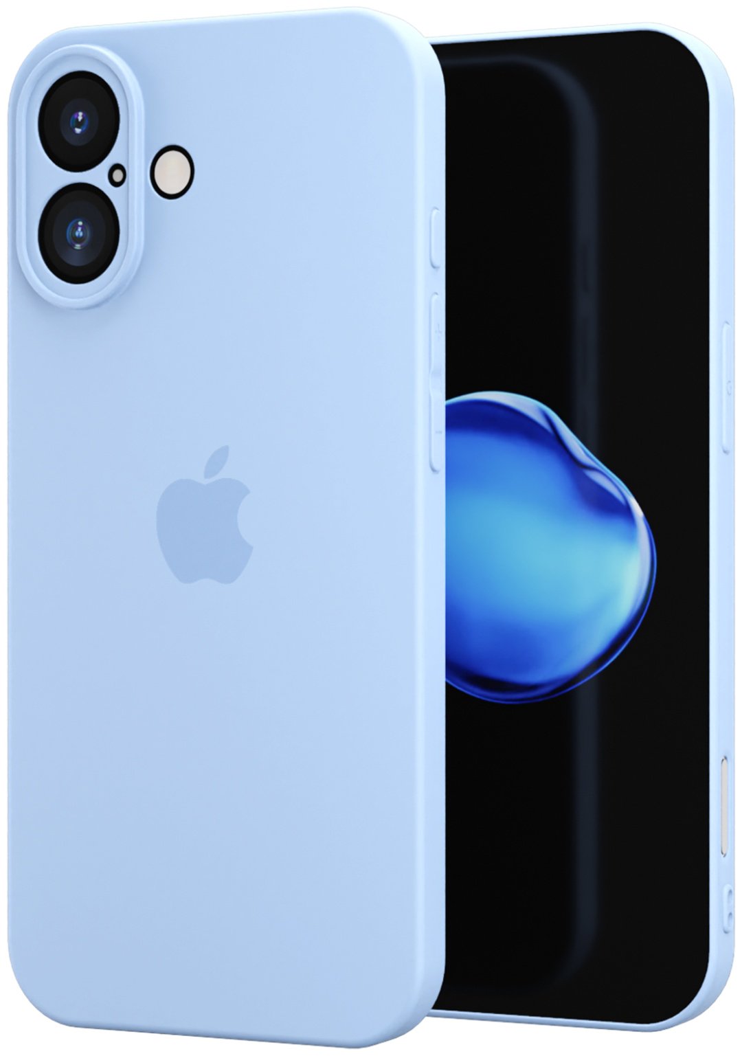 Чехол Mcover для Apple iPhone 16 голубой - ForteMarket Чехол Mcover для Apple iPhone 16 голубой купить,940