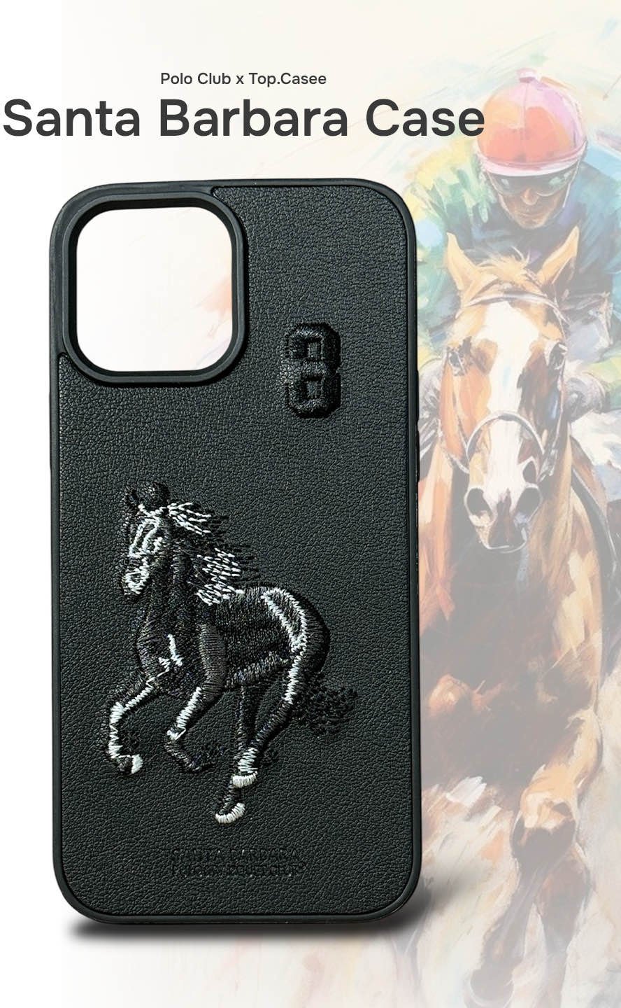 Чехол Santa Barbara Polo & Racquet Club для Apple iPhone 16 Pro черный - ForteMarket Чехол Santa Barbara Polo & Racquet Club для Apple iPhone 16 Pro черный купить,1394