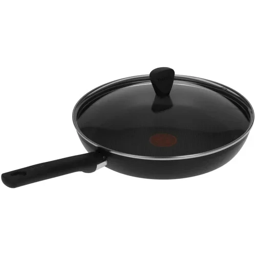 Сковорода с крышкой Tefal Just 4212928 9100047581 28см Black купить,NaN