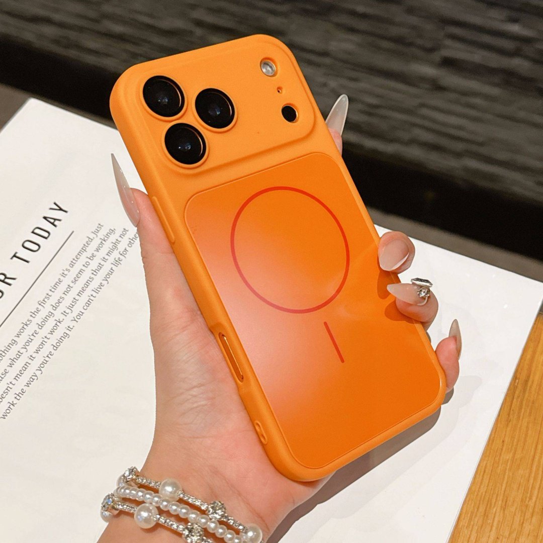 Чехол для Apple iPhone 16 оранжевый купить,1500