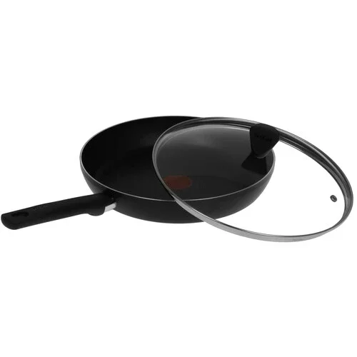Сковорода с крышкой Tefal Just 4212928 9100047581 28см Black купить,NaN