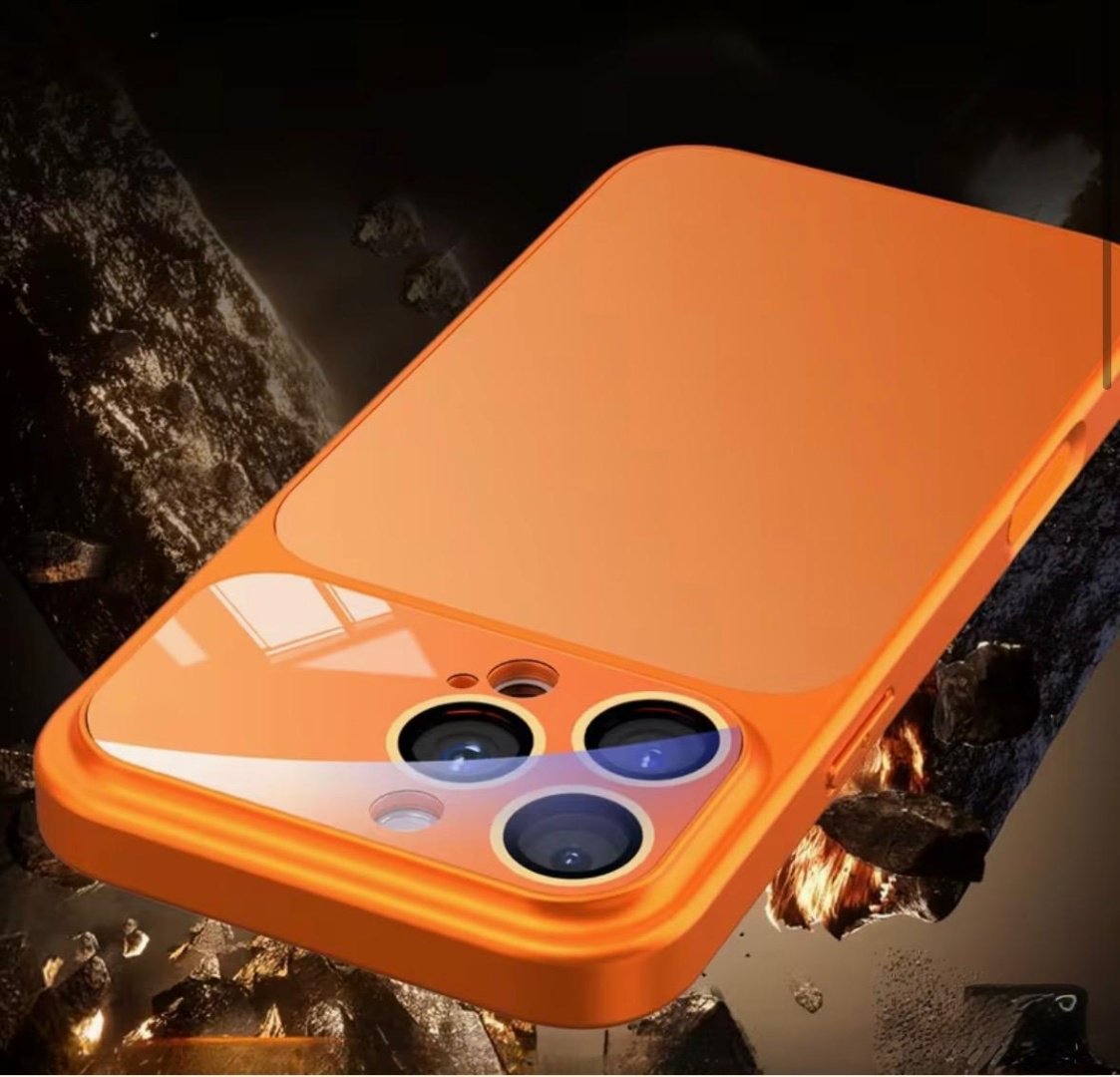 Чехол для Apple iPhone 17 Pro Max оранжевый купить,3500