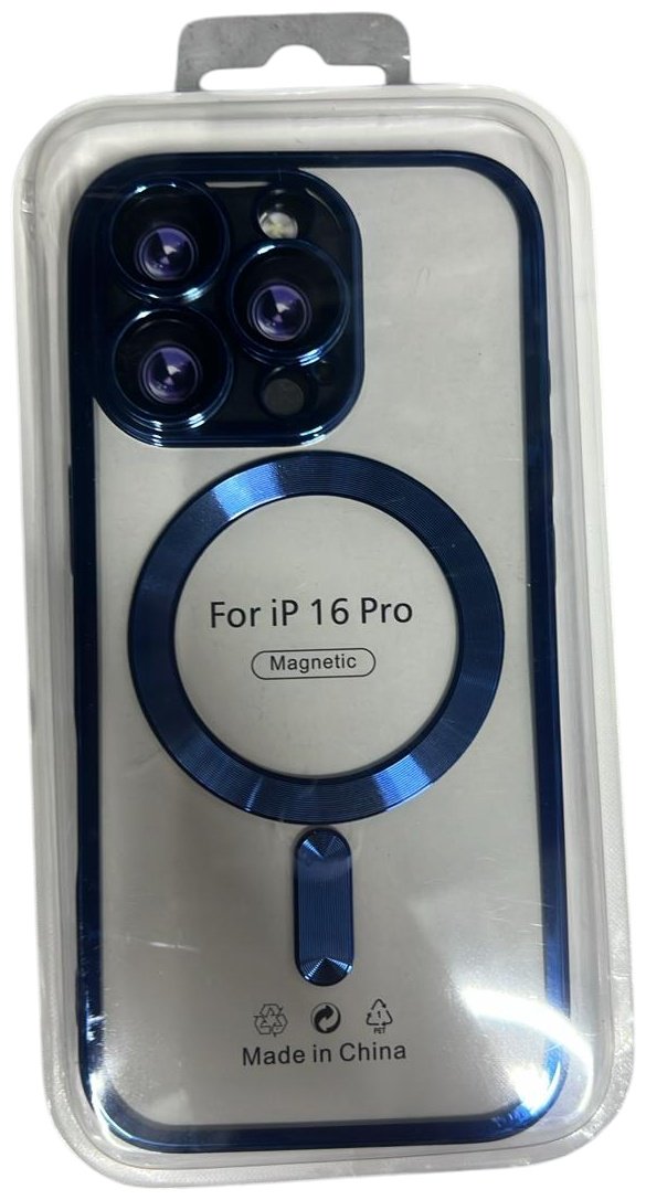 Чехол для Apple iPhone 16 Pro синий купить,914