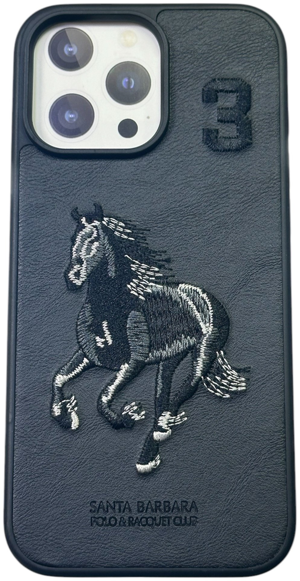 Чехол Santa Barbara Polo & Racquet Club для Apple iPhone 16 Pro Max черный купить,430