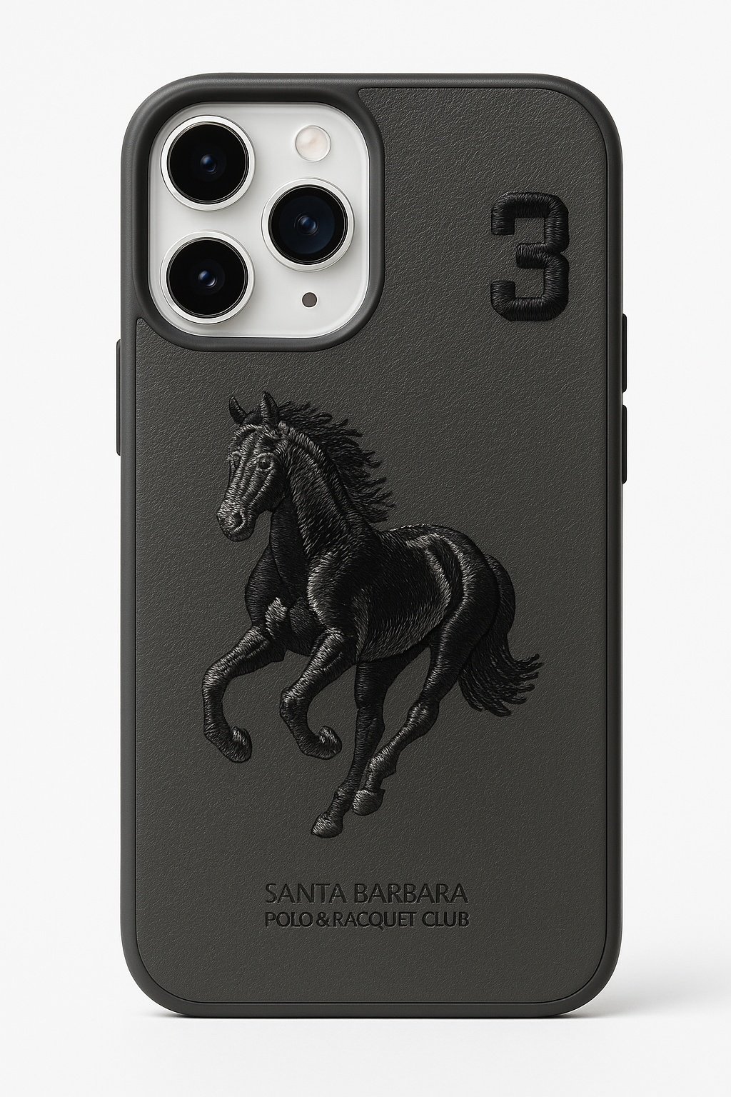 Чехол Santa Barbara Polo & Racquet Club для Apple iPhone 16 Pro серый купить,1186