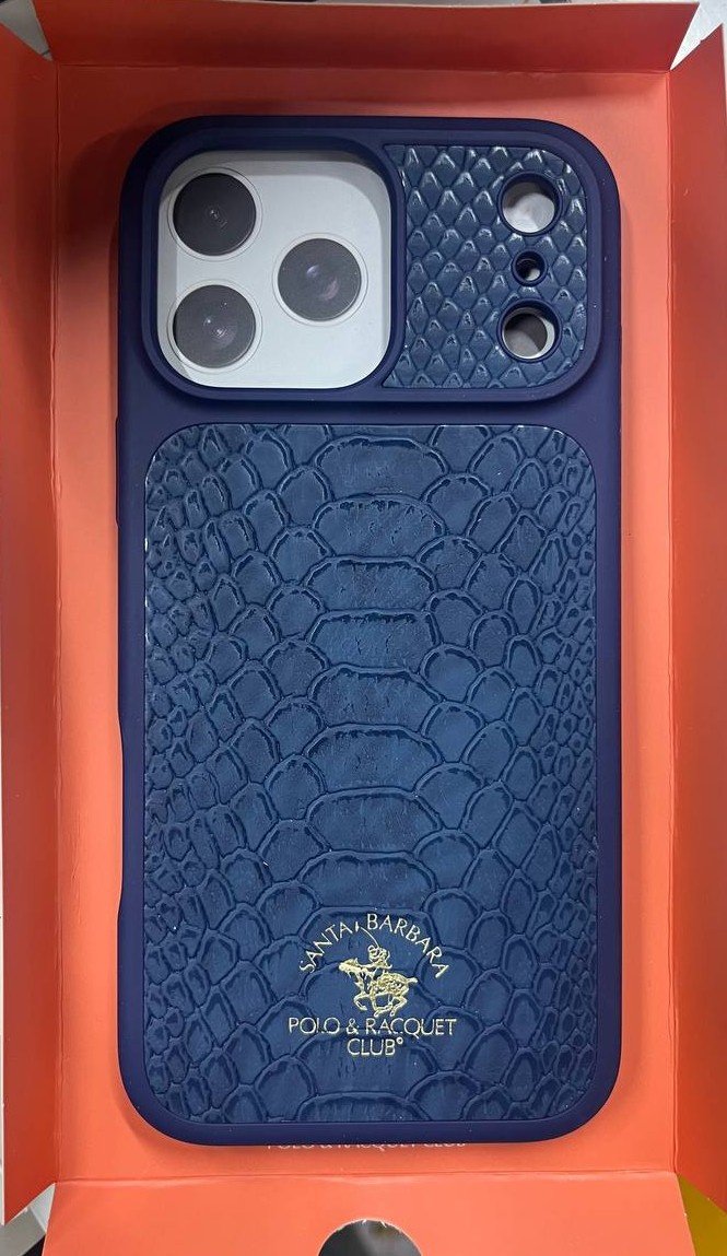 Чехол Santa Barbara Polo & Racquet Club для Apple iPhone 17 Pro синий купить,2570