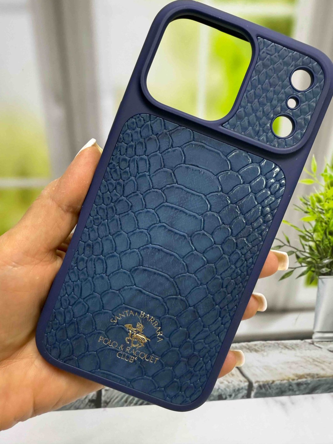 Чехол Santa Barbara Polo & Racquet Club для Apple iPhone 17 Pro синий купить,2570