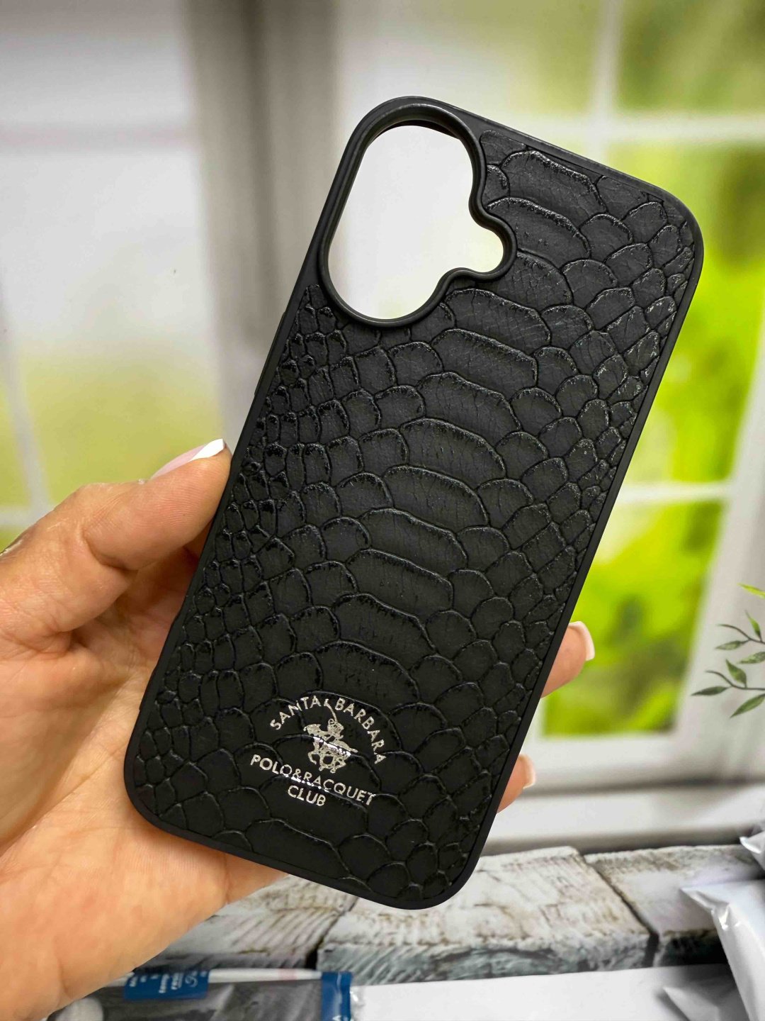 Чехол Santa Barbara Polo & Racquet Club для Apple iPhone 17 черный купить,1426
