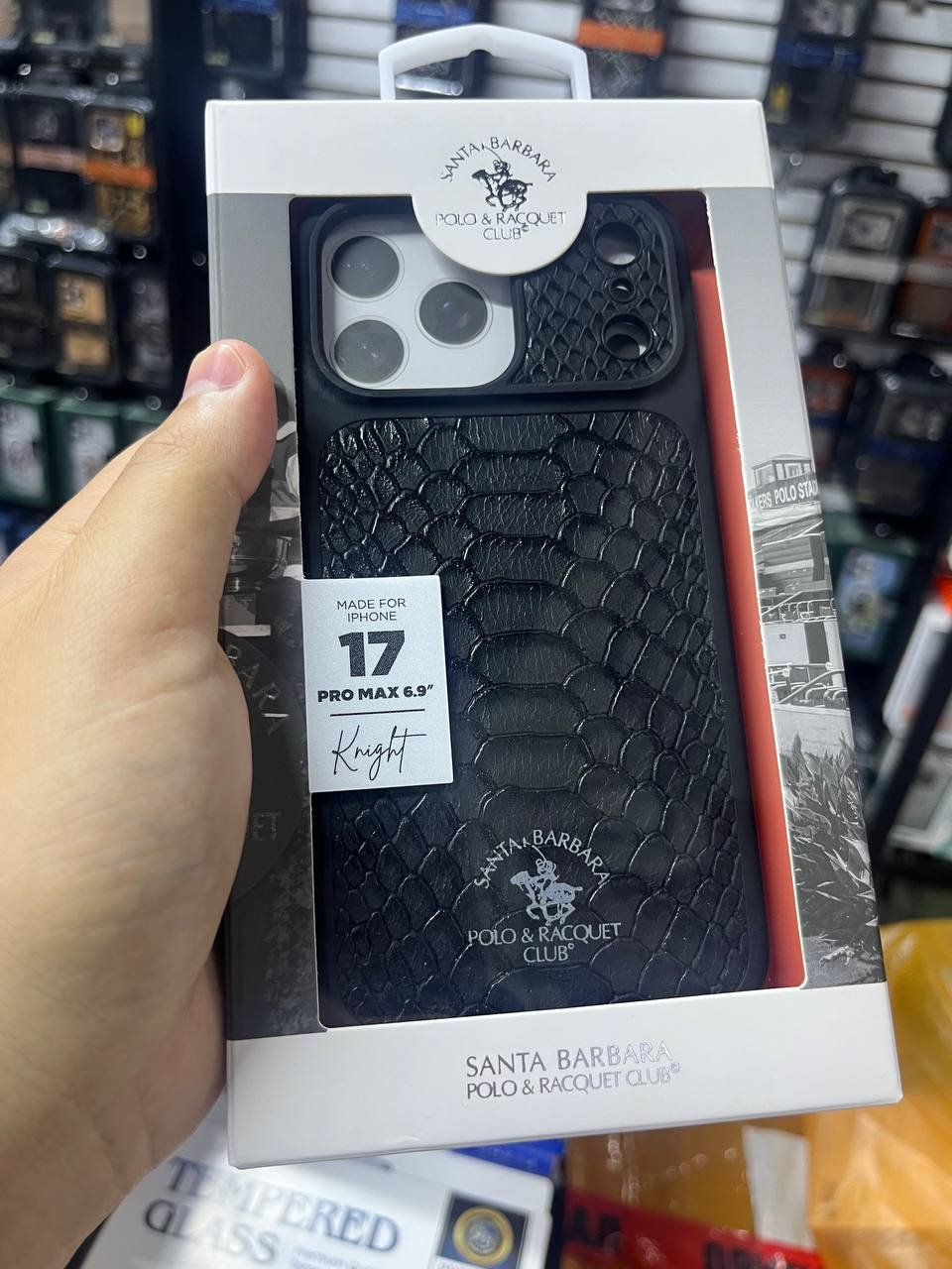 Чехол Santa Barbara Polo & Racquet Club для Apple iPhone 17 Pro черный купить,2570