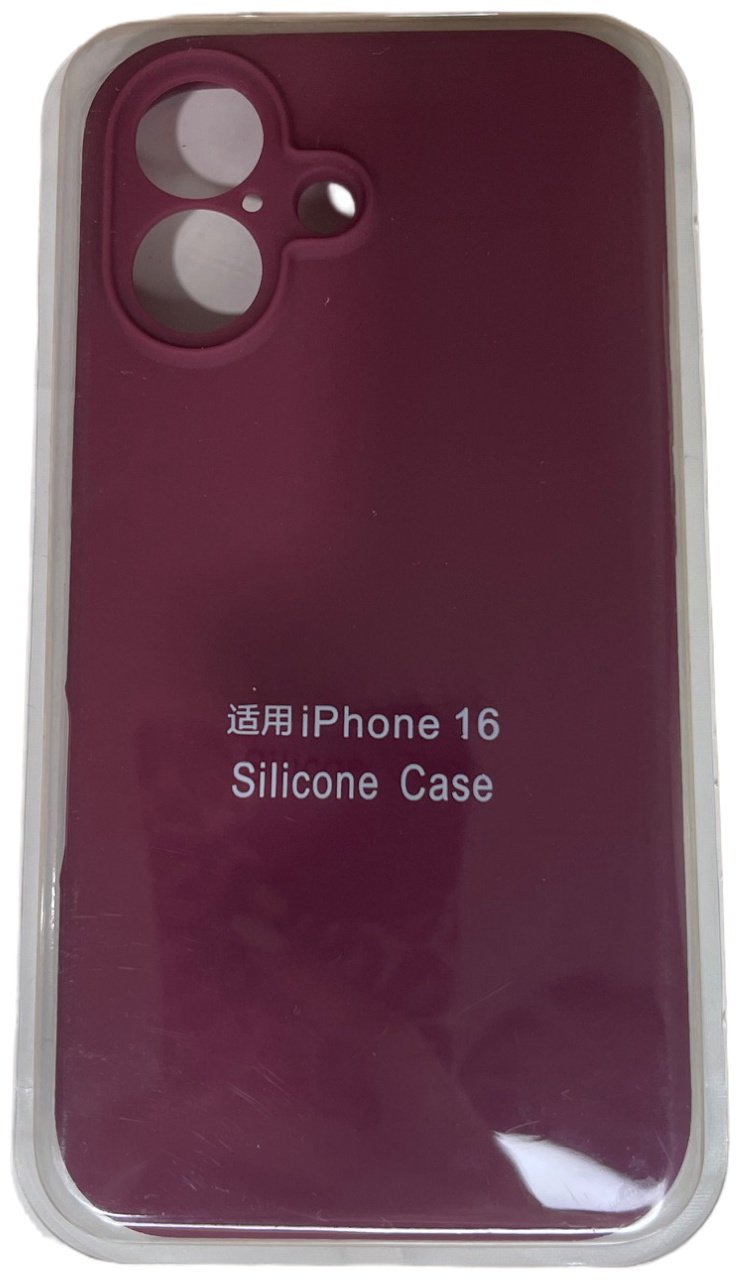 Чехол для Apple iPhone 16 бордовый купить,470