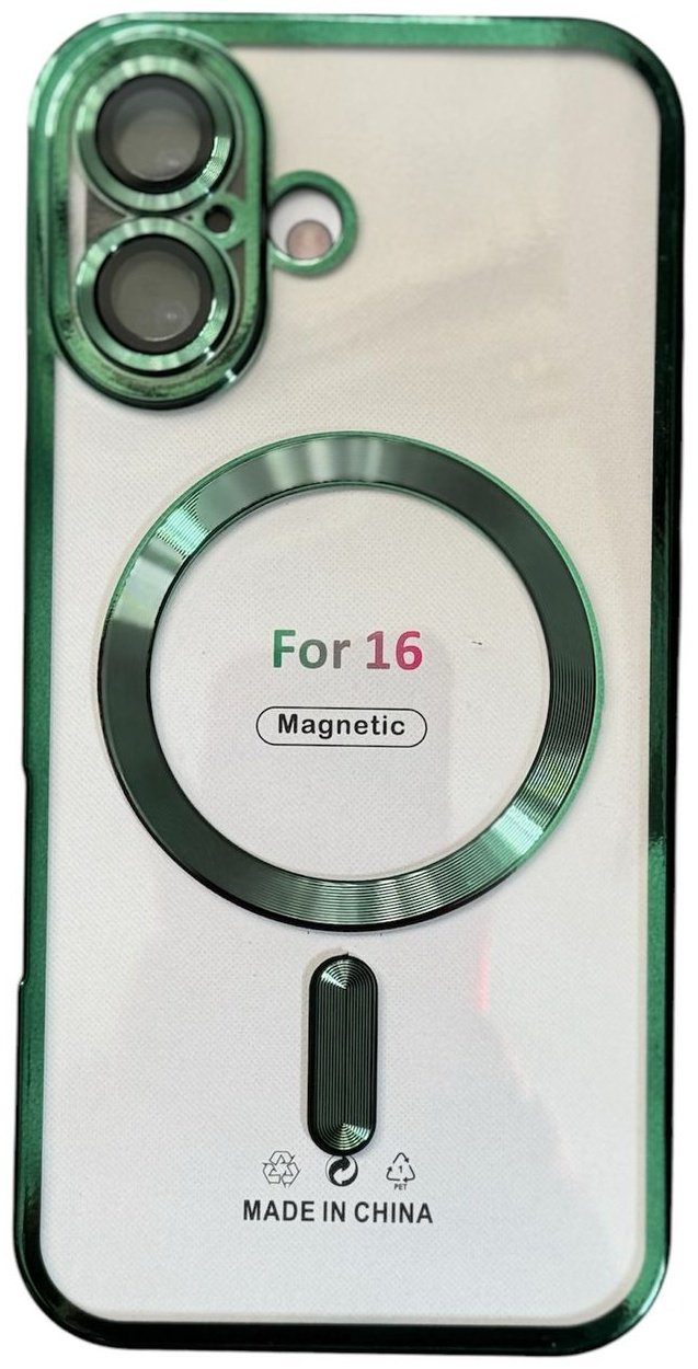 Чехол для Apple iPhone 16 зеленый купить,970