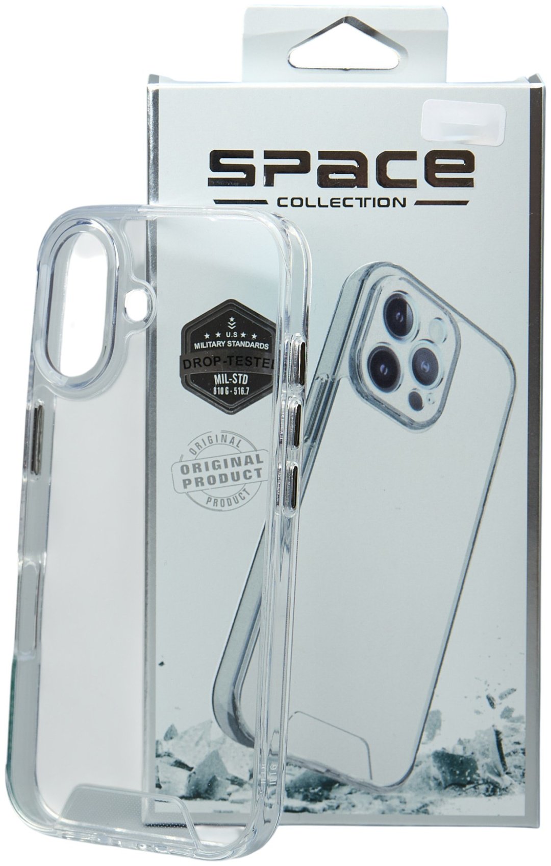 Чехол Space для Apple iPhone 17 прозрачный купить,498