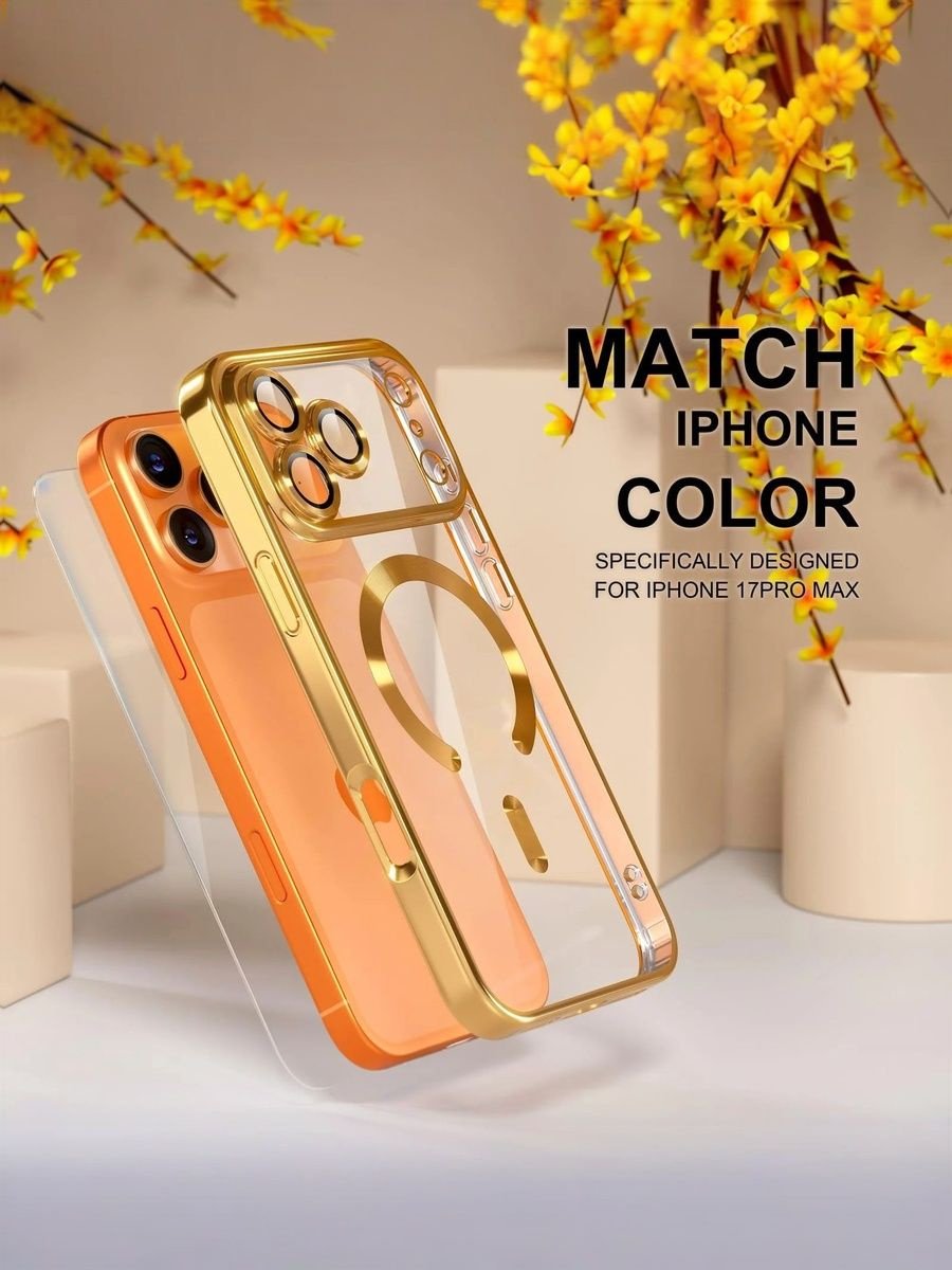 Чехол для Apple iPhone 17 Pro Max золотой купить,919