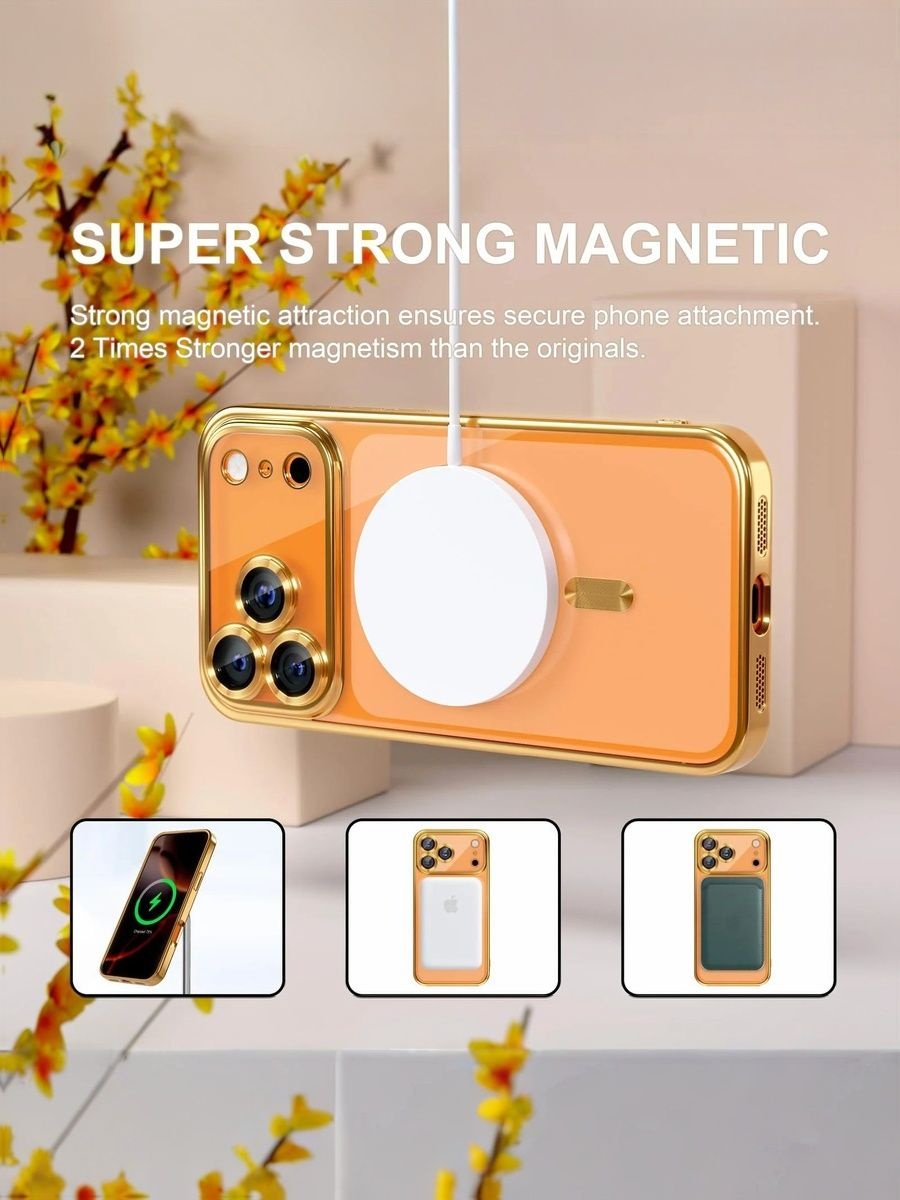 Чехол для Apple iPhone 17 Pro Max золотой купить,919