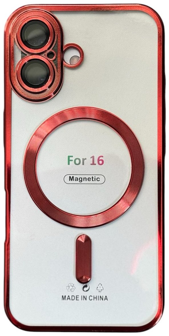 Чехол для Apple iPhone 16 красный купить,970