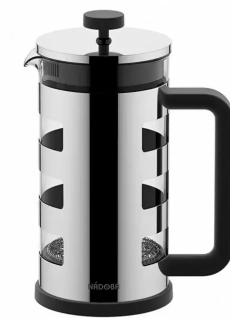 Френч-пресс Nadoba Krystof 733010 1L Silver Black