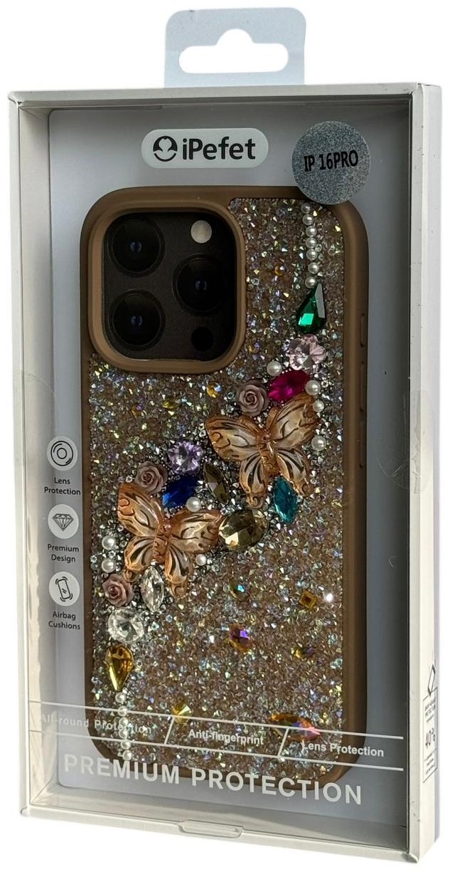 Чехол для Apple iPhone 16 Pro коричневый купить,7570