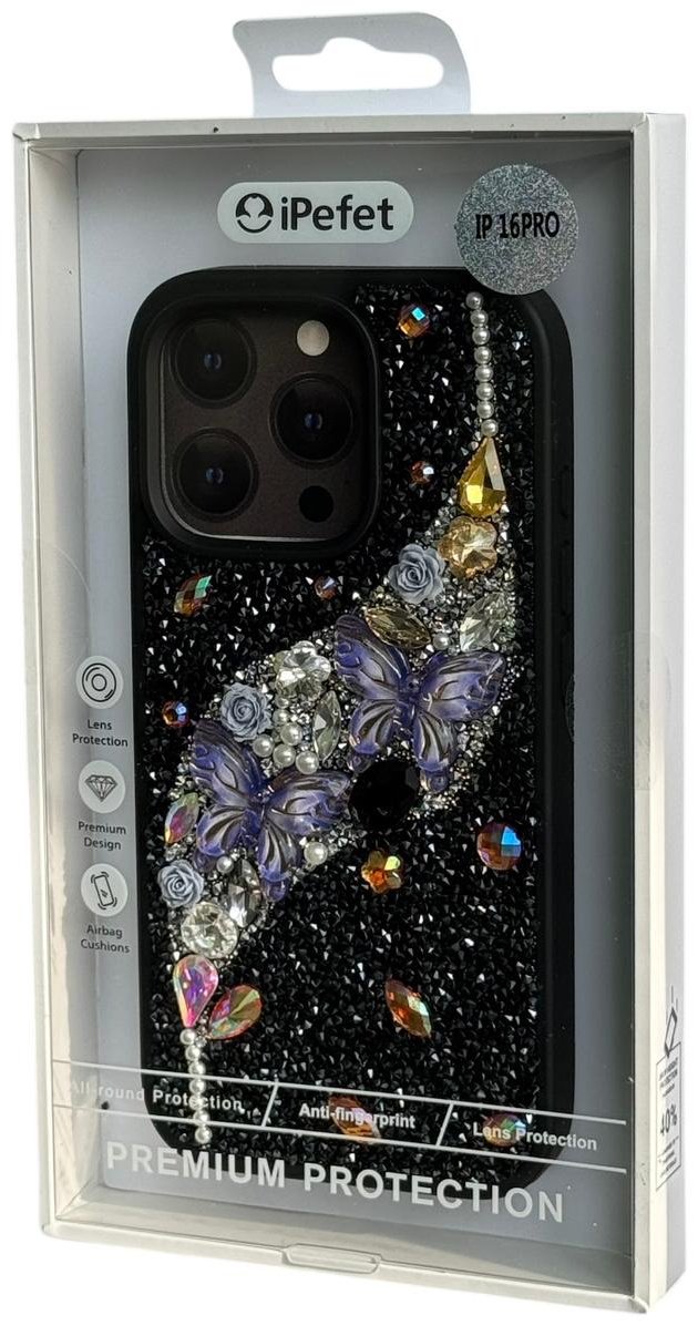 Чехол для Apple iPhone 16 Pro черный купить,7570