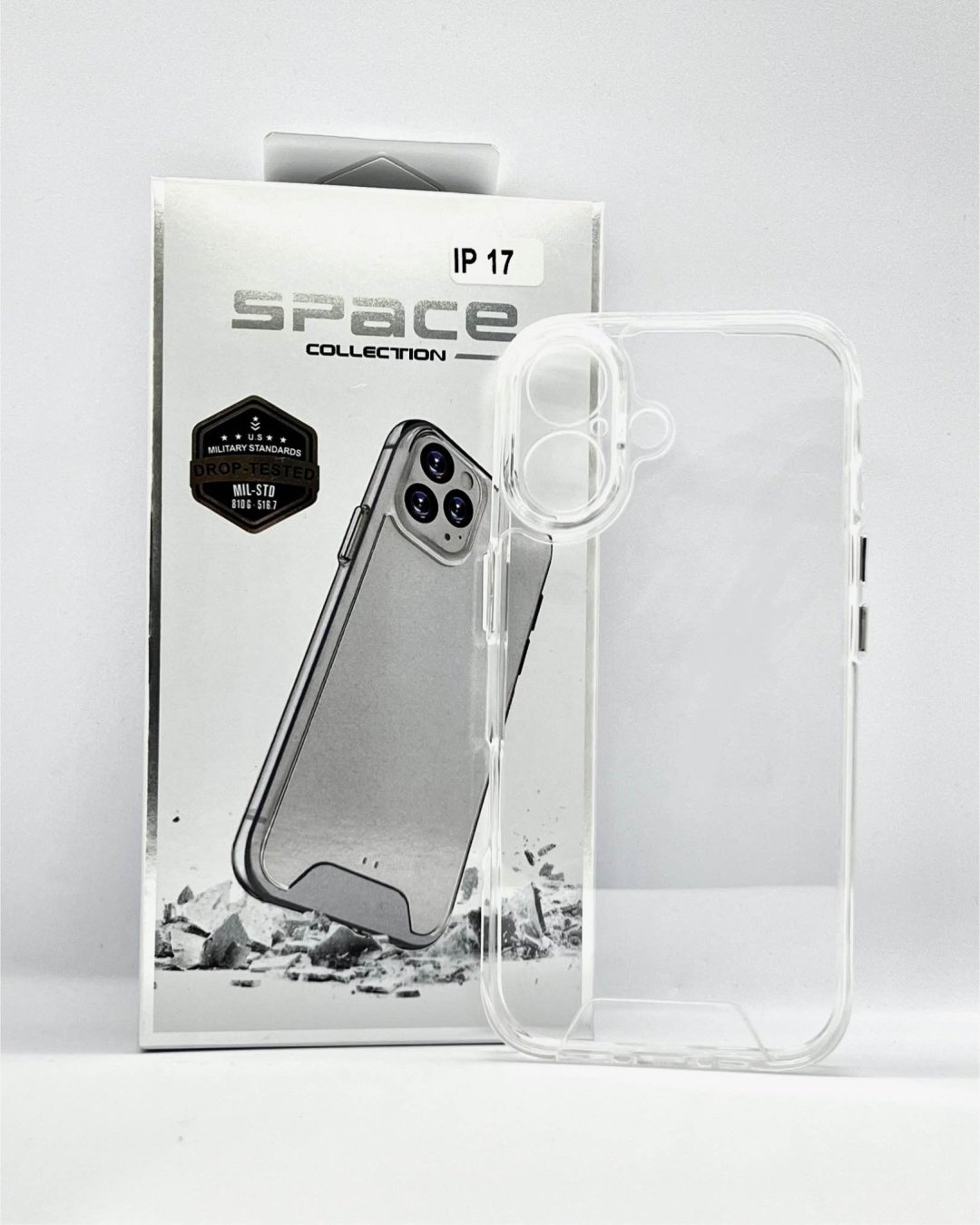 Чехол Space для Apple iPhone 17 прозрачный купить,370
