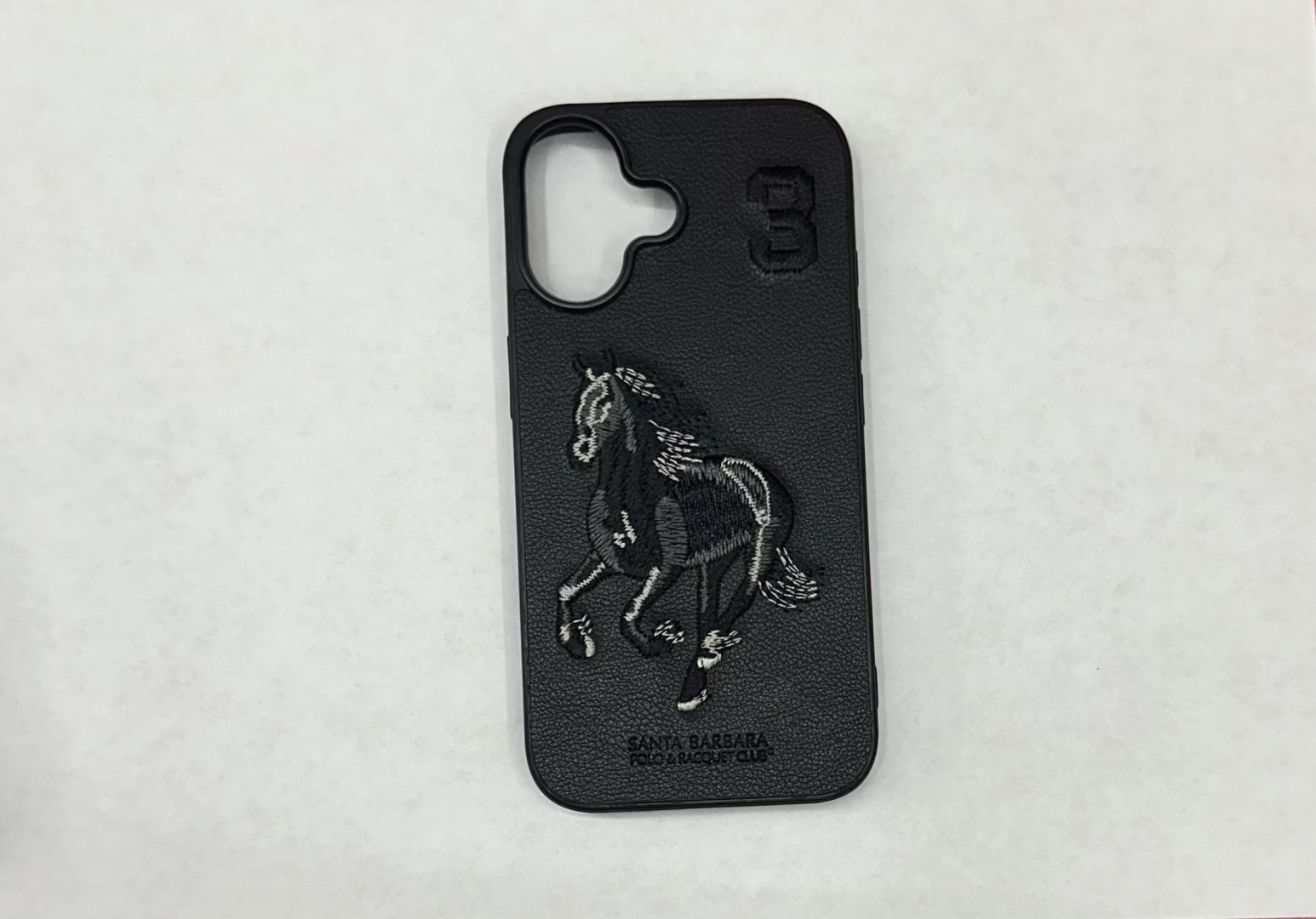 Чехол Santa Barbara Polo & Racquet Club для Apple iPhone 16 черный купить,399
