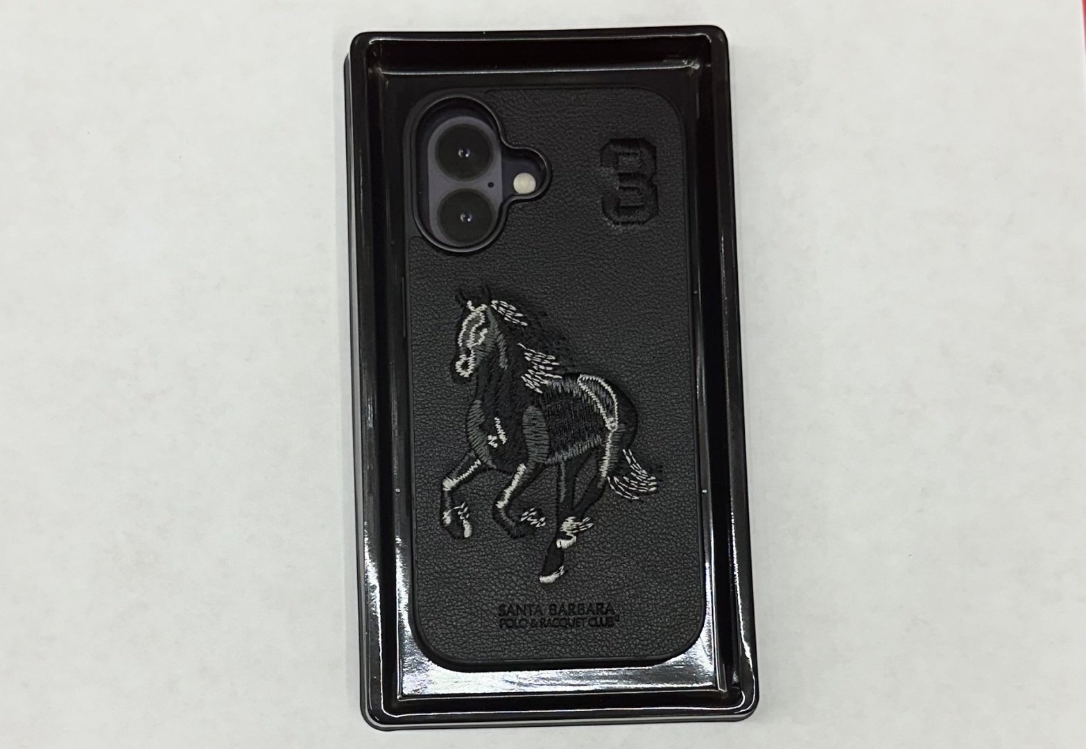 Чехол Santa Barbara Polo & Racquet Club для Apple iPhone 16 черный купить,399