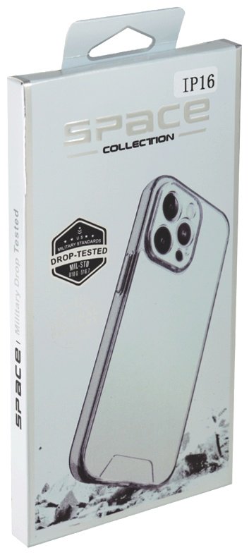 Чехол Space для Apple iPhone 16 прозрачный